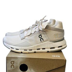 On Running CloudTec Sneakers in Cream and Gray | US 8.5